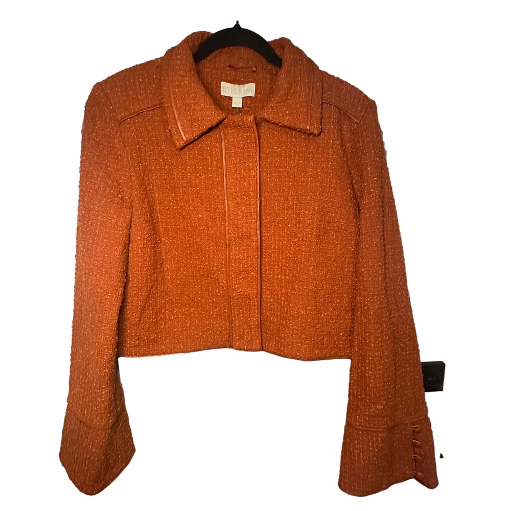 RYEGRASS Size L Colorado Rust Tweed Snap Closure Jacket